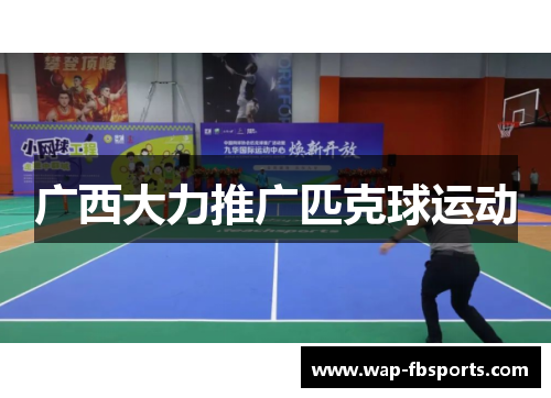 广西大力推广匹克球运动